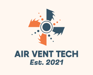 Mechanical Vent Propeller logo design