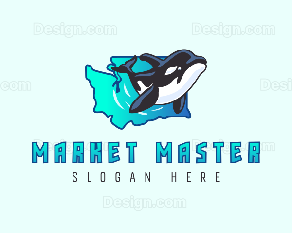 Washington Ocean Whale Logo