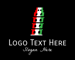 Italy Leaning Tower of Pisa logo