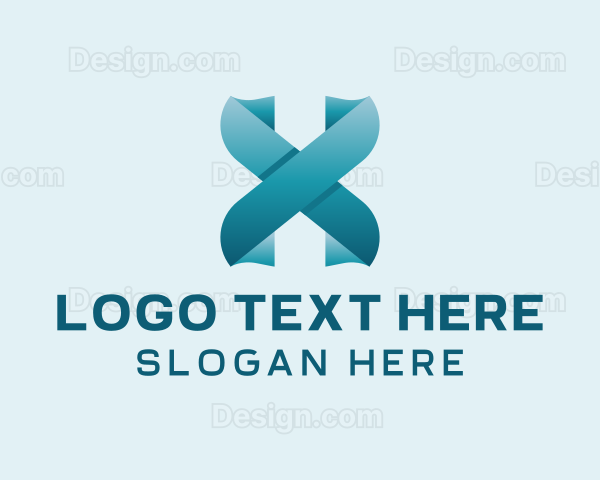 Modern Digital Letter X Logo