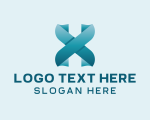 Modern Digital Letter X  logo