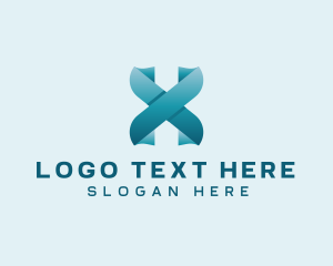 Modern Digital Letter X  logo