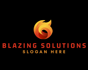 Fire Heating Energy logo design