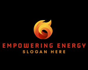 Fire Heating Energy logo design