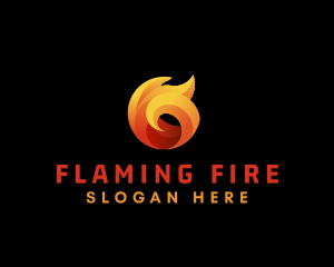 Fire Heating Energy logo design