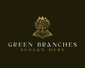 Elegant Book Tree logo