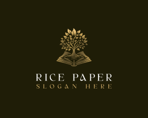 Elegant Book Tree logo design