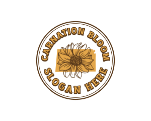 Sunflower Floral Kansas logo design