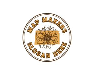 Sunflower Floral Kansas logo design