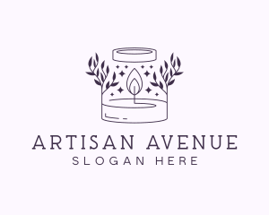 Artisanal Candle Souvenir logo design