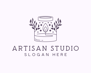 Artisanal Candle Souvenir logo design