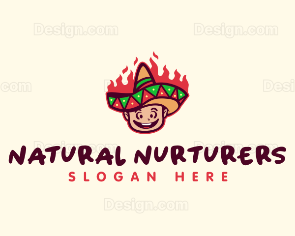 Mexican Spicy Food Logo