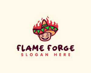 Mexican Spicy Food logo design