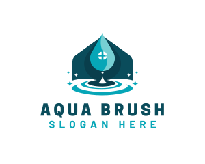 House Water Ripple logo design