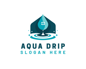 House Water Ripple logo design