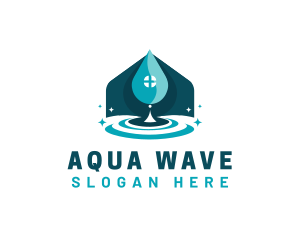 House Water Ripple logo design