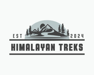 Mountain Trek Landscape logo design