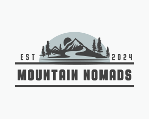 Mountain Trek Landscape logo design