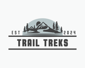 Mountain Trek Landscape logo design