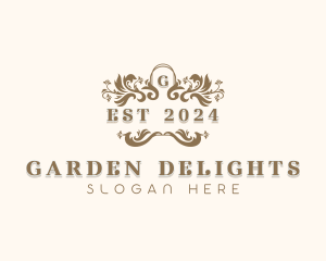 Garden Wedding Event logo design