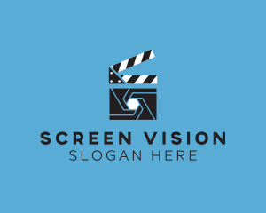 Clapper Shutter Video logo design