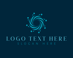 Spin - AI Tech Vortex logo design