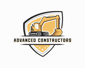 Industrial Quarry Excavator logo design