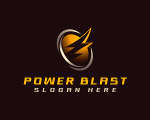 Lightning Bolt Power logo design