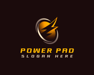 Lightning Bolt Power logo design