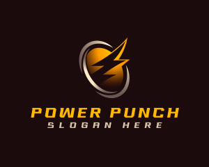 Lightning Bolt Power logo design