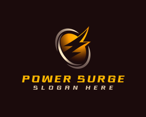 Lightning Bolt Power logo design