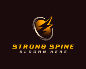 Lightning Bolt Power logo design