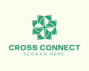 Organic Cross Leaves logo