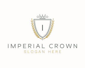 Monarch Crown Shield logo design