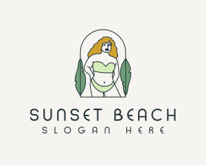 Tropical Sexy Bikini logo design