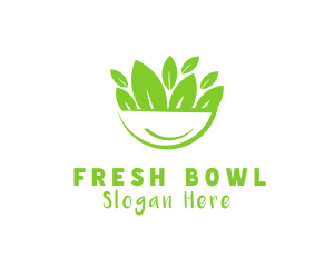 Vegan Salad Bowl logo design