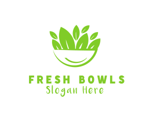 Vegan Salad Bowl logo design