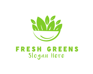 Vegan Salad Bowl logo design
