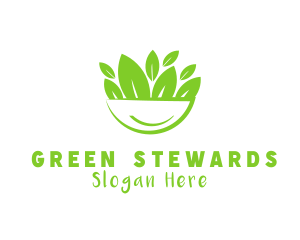 Vegan Salad Bowl logo design