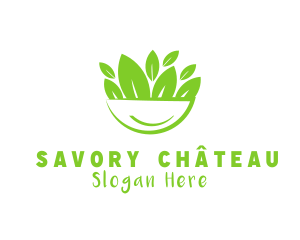 Vegan Salad Bowl logo design