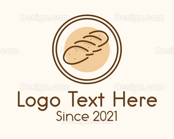 Bread Loaf Badge Logo