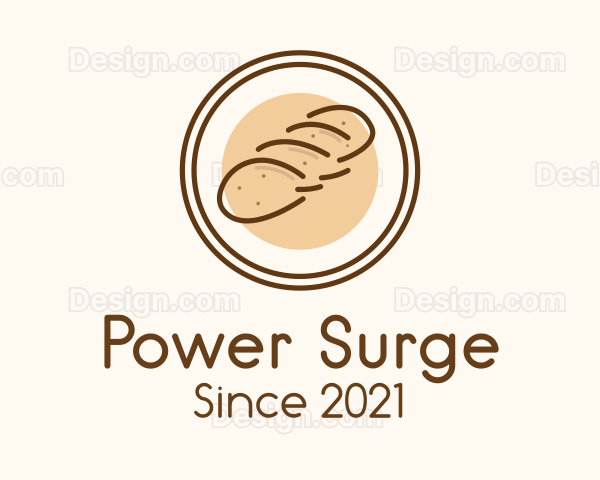 Bread Loaf Badge Logo