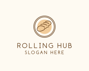 Bread Loaf Badge  logo design