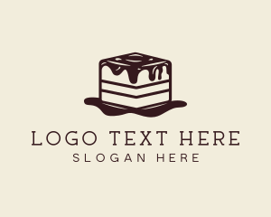 Tiramisu Cake Dessert Logo