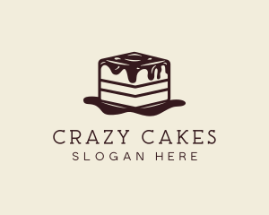 Tiramisu Cake Dessert logo design