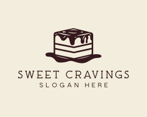 Tiramisu Cake Dessert logo design