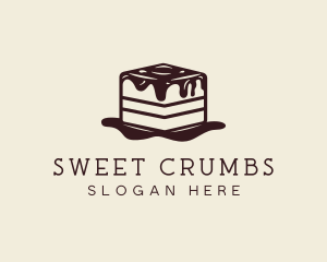 Tiramisu Cake Dessert logo design