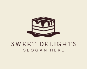 Tiramisu Cake Dessert logo design