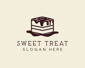 Tiramisu Cake Dessert logo design