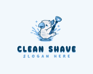 Bird Plunger Cleaning logo design